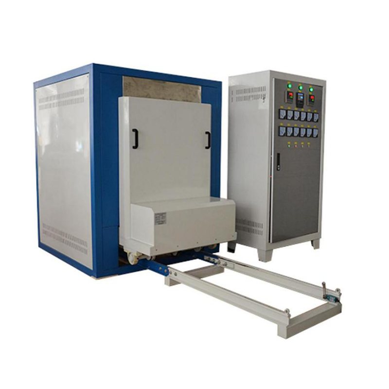 50 kg resistance-heated graphite crucible tilting furnace