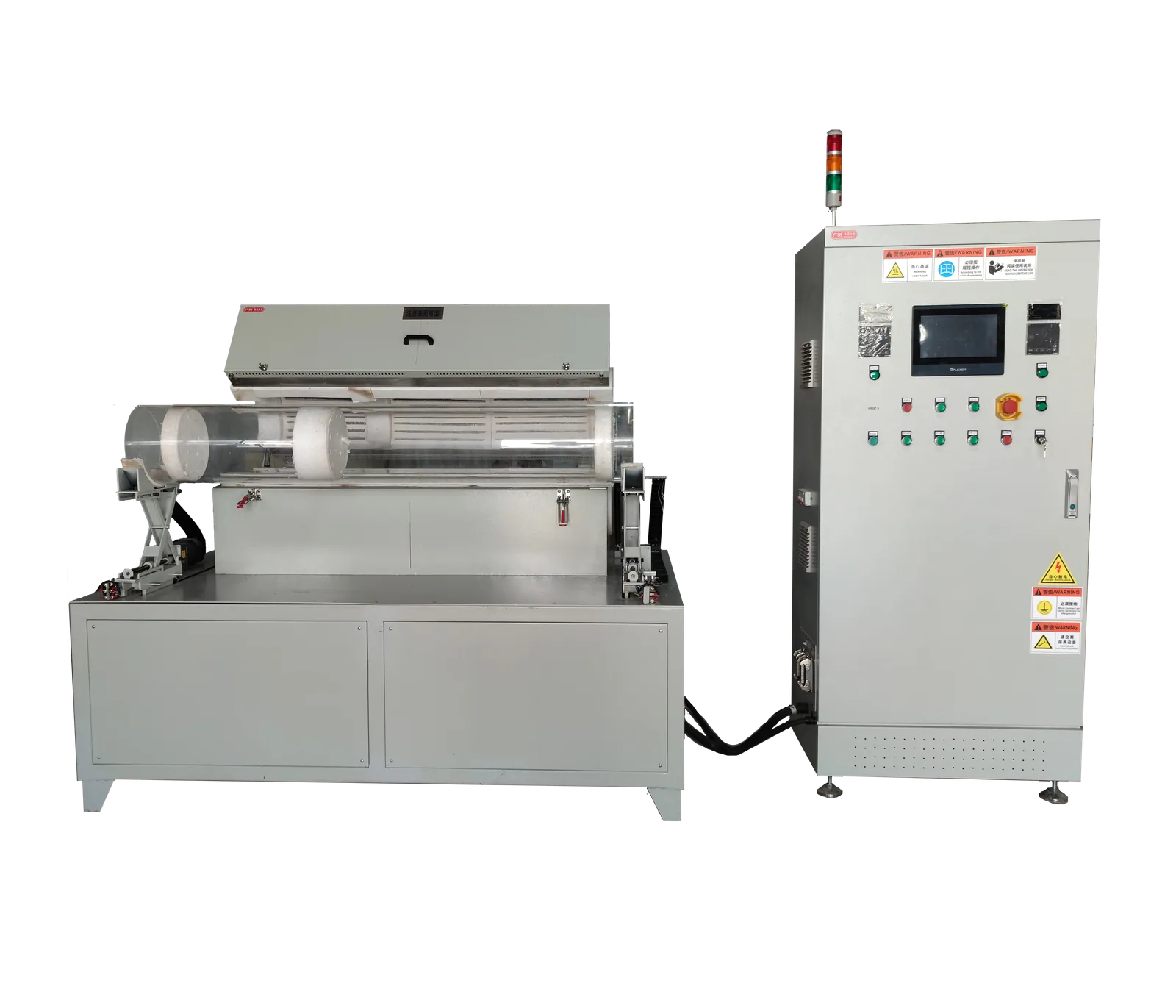 Tube furnace — delivered unit